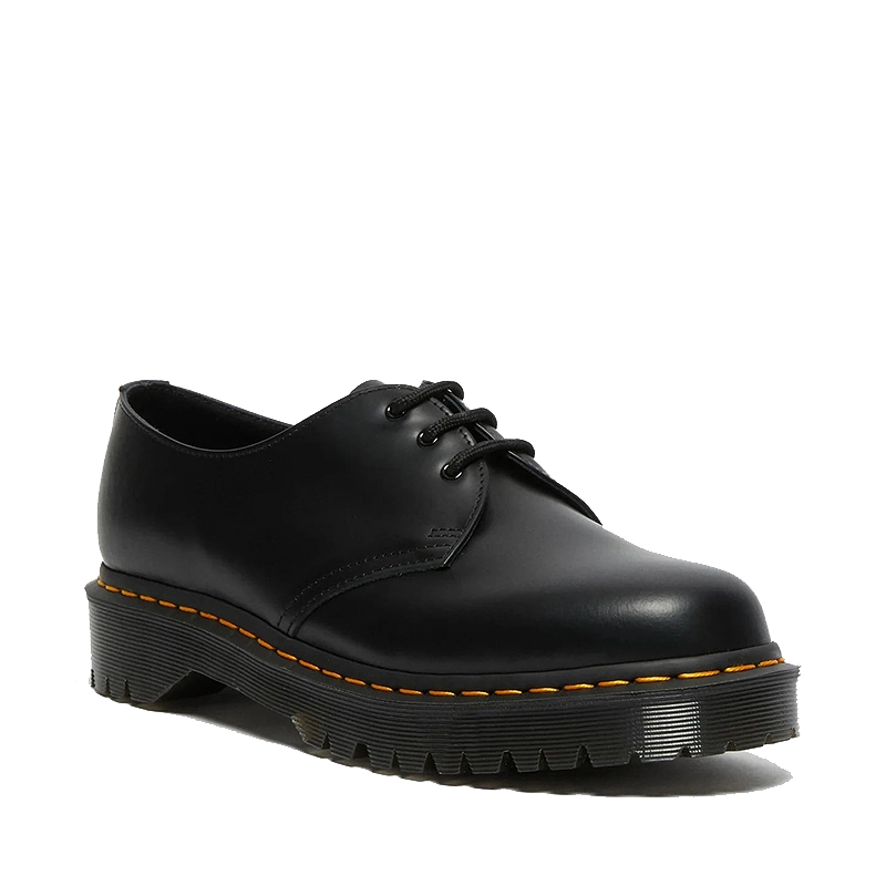 Women’s Leather Shoes for All Seasons, Black Low-Top 