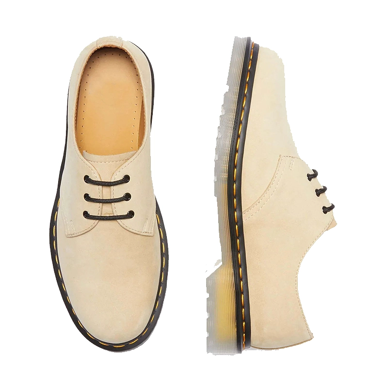 Women’s Leather Shoes for All Seasons, White Low-Top 