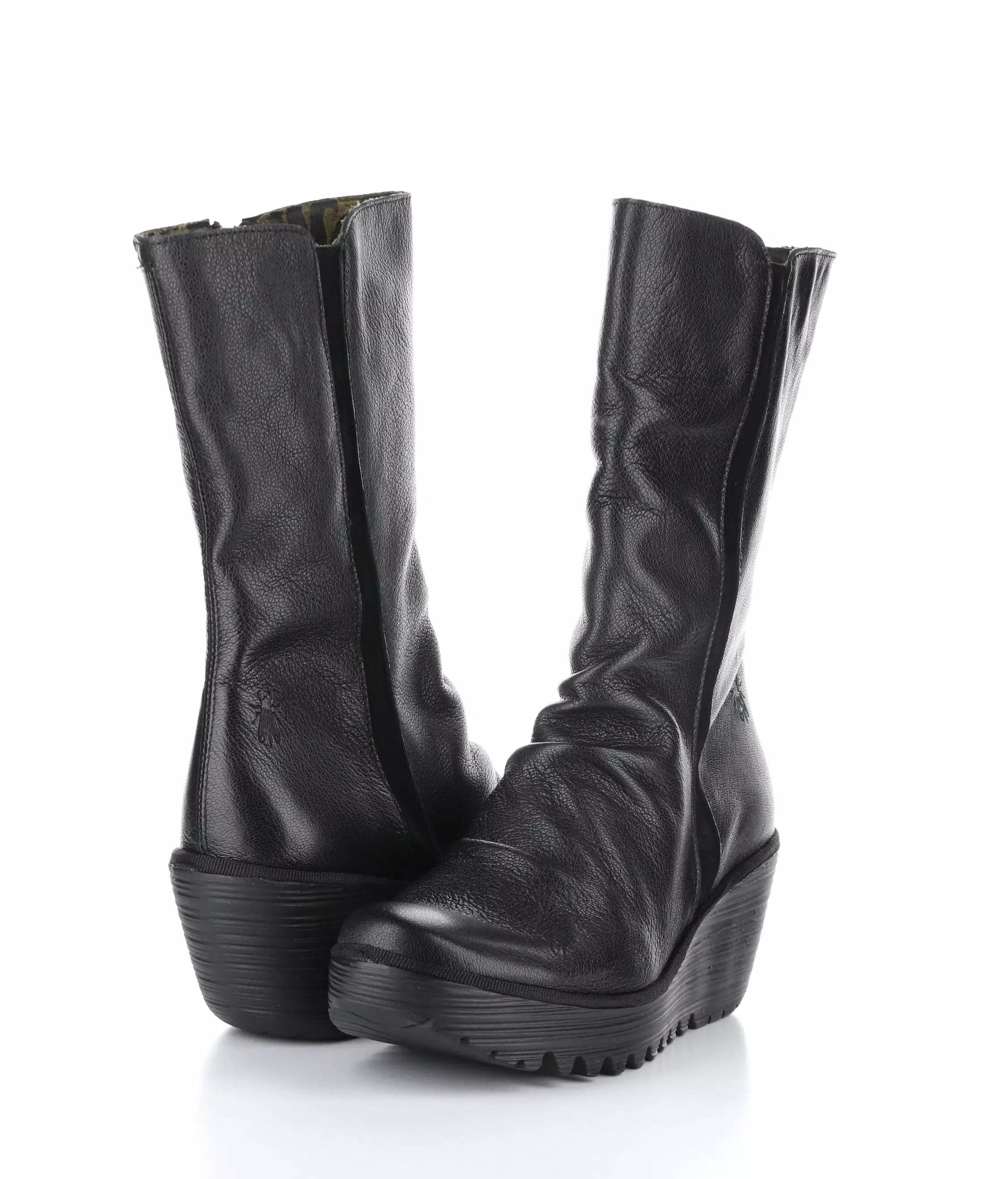 YEMY408FLY 000 BLACK Round Toe Boots