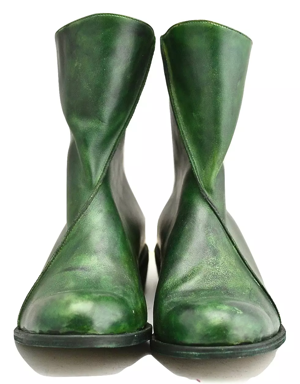 zip back boot | Pine green | Calf